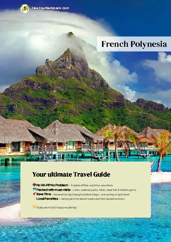 example page 0 from our offline Travel Guide for French Polynesia